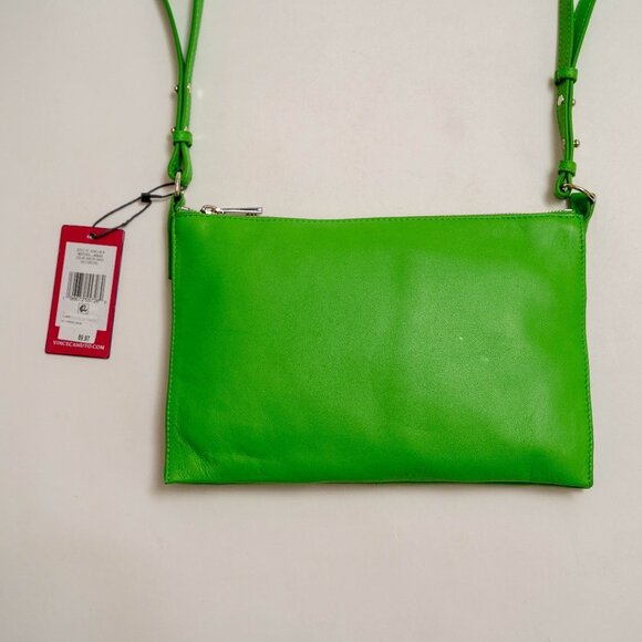 NWT Vince Camuto Green Leather Crossbody Bag - Picture 3 of 14